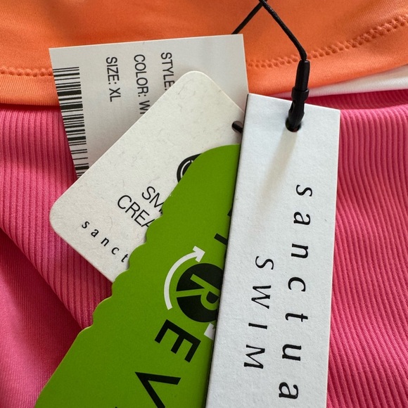 SANCTUARY Block Party Colorblock Wrap Hipster Bottoms NWT‎ - Picture 3 of 7